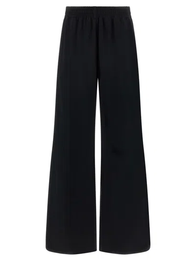 Fabiana Filippi Trousers Wide-leg Elasticated Waistband In Black