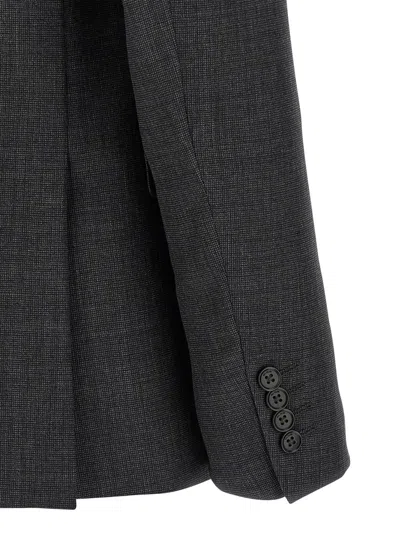 Pal Zileri Single-breasted Suit Jacket Featuring Flap Pockets In Black
