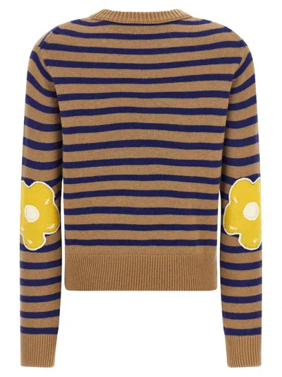 Marc Jacobs Maglione In Misto Lana Ricamata Donna In Multi