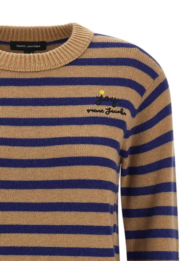 Marc Jacobs Maglione In Misto Lana Ricamata Donna In Multi
