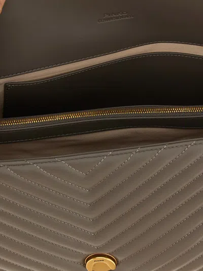 Pinko Love Lady Handbag In Gray