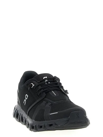 On Womens Cloud 6 Mesh Low-top Trainers Black Black F In Black