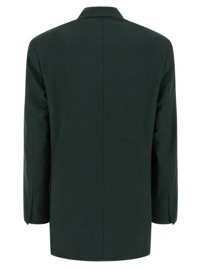 Dries Van Noten Single Breasted Blazer In Green