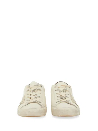 Golden Goose 20mm Super-star Leather Sneakers In White