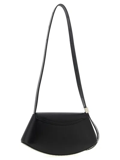 Jil Sander Small Crossbody Bag Adjustable Strap In Black