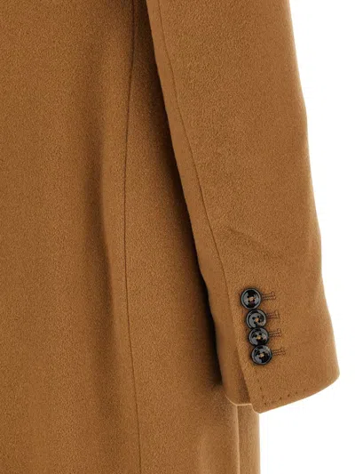 Tagliatore 'meryl' Double-breasted Coat In Brown