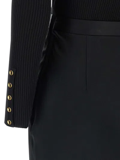 Elisabetta Franchi Turtleneck Dress In Black