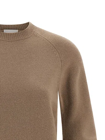 Nude Cuffed-sleeve Crewneck Sweater In Neutral