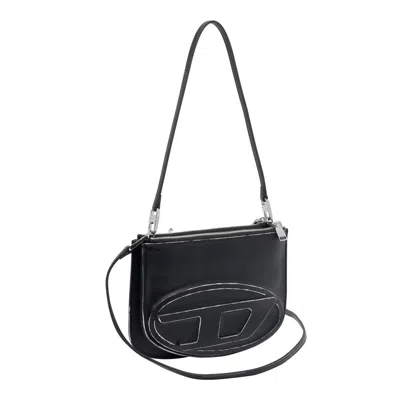 Diesel Borsa A Spalla 1dr In Pelle Nera  Donna In Black