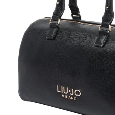 Liu •jo Cross-body Satchel Studded Handles In Black