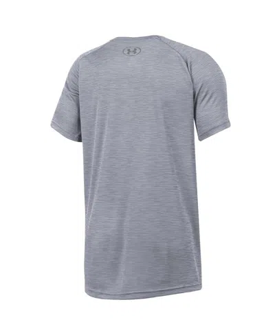 Under Armour Big Boys And Girls Heather Gray Notre Dame Fighting Irish Ultra Soft Rye Tech Performance T-shirt In Gray
