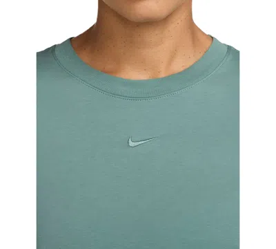 Nike Women's  Sportswear Chill Knit Slim Long-sleeve Cropped Top In Blue