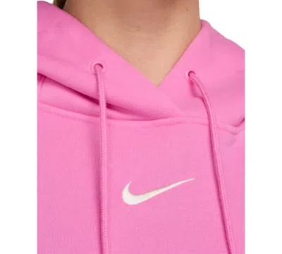Nike Sportswear Phoenix Oversize Fleece Hoodie In Pink