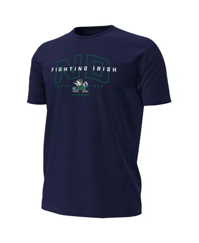 Under Armour Men's Navy Notre Dame Fighting Irish Overlay Performance T-shirt In Blue