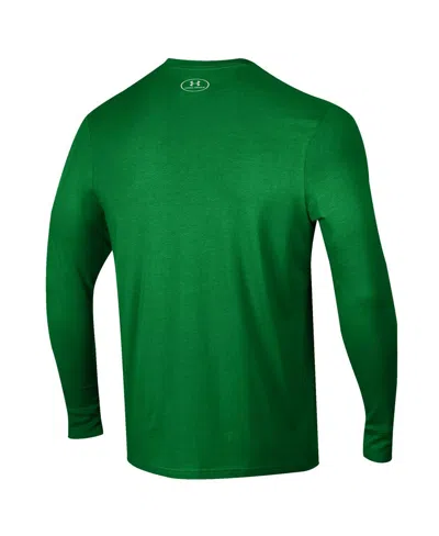 Under Armour Men's Kelly Green Notre Dame Fighting Irish All Fight Long Sleeve T-shirt In Green