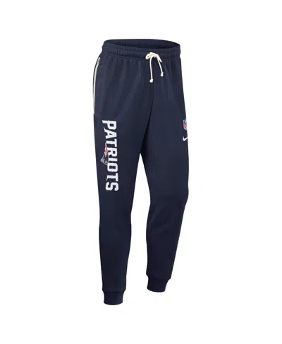 Nike Navy New England Patriots Sideline Ground Game Performance Taper Pants In Blue