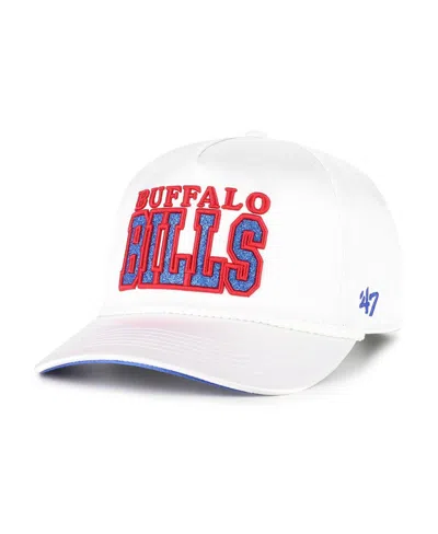 47 Brand Women's White Buffalo Bills Outspoken Hitch Adjustable Hat In White