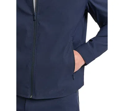 Kenneth Cole Kennth Cole Men's Flex Water-resistant Full-zip Utility Jacket In Blue