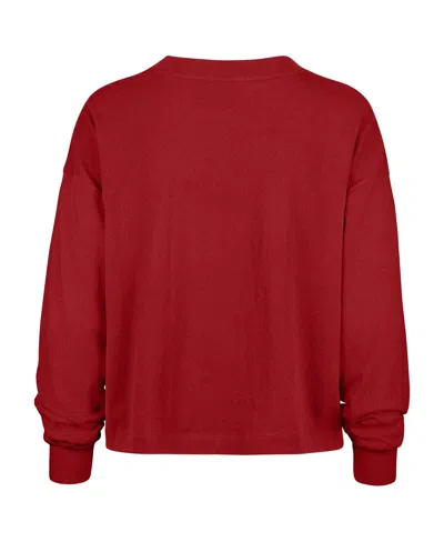 47 Brand '47 Red Kansas City Chiefs Plus Size Muse Sydney Long Sleeve T-shirt In Red