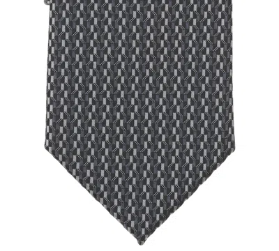 Perry Ellis Portfolio Men's Raser Mini Neat Pattern Classic Tie In Black