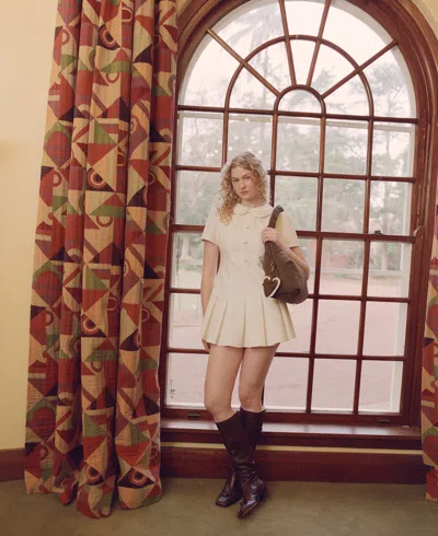 My Mum Made It Pledge Mini Dress In White