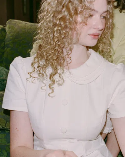 My Mum Made It Pledge Mini Dress In White