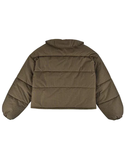 My Mum Made It Rosette Puffer Jacket In Green