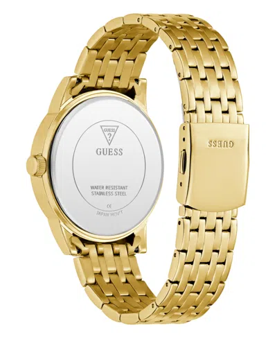 Guess Men's Gold Tone Multi-function Watch, 42mm In Gold