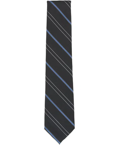 Perry Ellis Portfolio Men's Hadley Stripe Pattern Classic Tie In Black