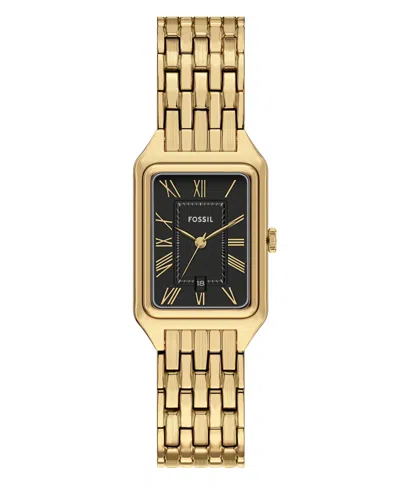 Fossil Women's Raquel Black Dial Watch In Gold