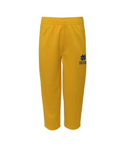 Outerstuff Toddler 2-piece Navy/gold Notre Dame Fighting Irish Red Zone V-neck Top And Pants Set In Multi