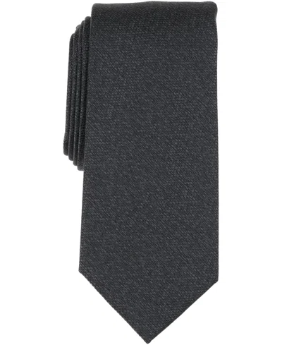 Perry Ellis Portfolio Men's Papker Abstract Neat Pattern Classic Tie In Black