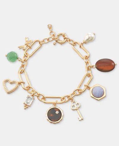 On 34th Multi-charm Flex Bracelet, Macy's Exclusive In Gold