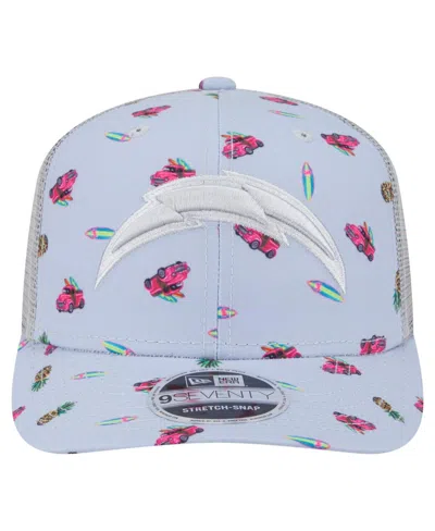 New Era Men'sâ Light Blue Los Angeles Chargers Adventure Surfboard 9seventy Adjustable Hat In Blue