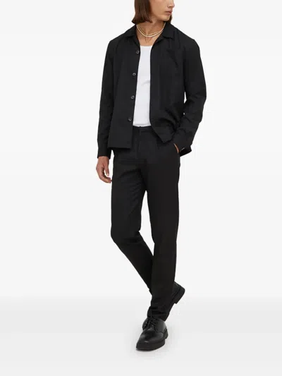 Bruuns Bazaar Long-sleeve Pocket Shirt In Black