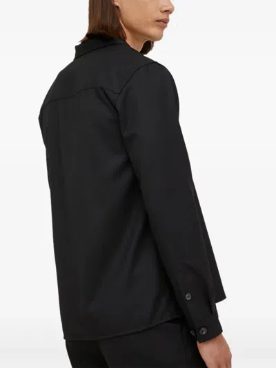 Bruuns Bazaar Long-sleeve Pocket Shirt In Black