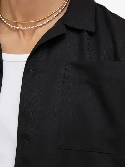 Bruuns Bazaar Long-sleeve Pocket Shirt In Black