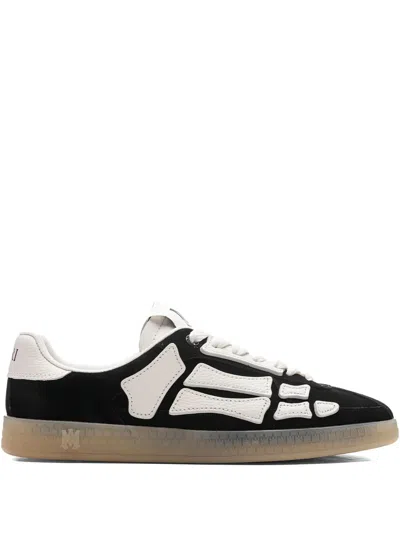 Amiri Low Profile Sneakers Featuring Contrast Panels In Black