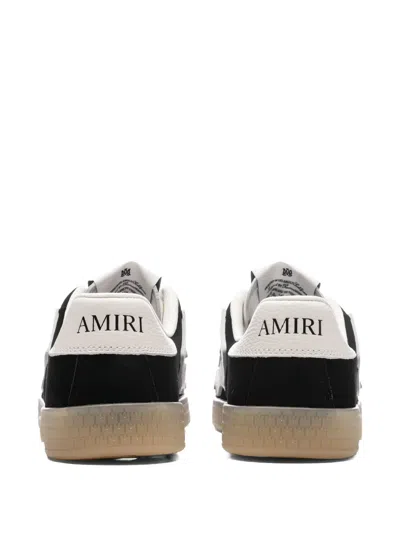 Amiri Low Profile Sneakers Featuring Contrast Panels In Black