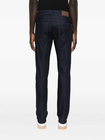 Corneliani Logo-patch Jeans In Black