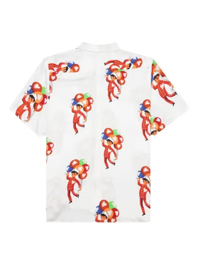 Emotionally Unavailable Balloon-print Shirt In White