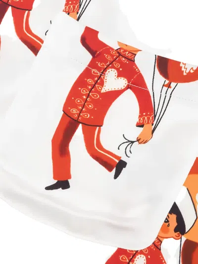 Emotionally Unavailable Balloon-print Shirt In White