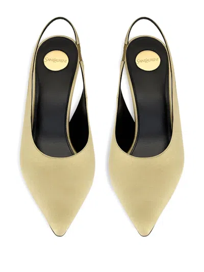 Saint Laurent 110mm L'entracte Slingback Pointed-toe Pumps In Multi
