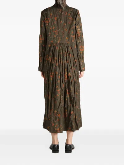 Uma Wang Camelot Coat In Green