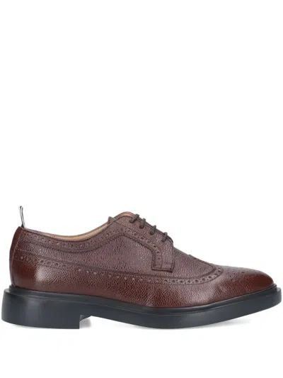 Thom Browne Longwing Round-toe Brogues In Brown