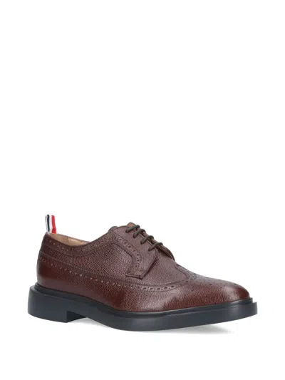 Thom Browne Longwing Round-toe Brogues In Brown
