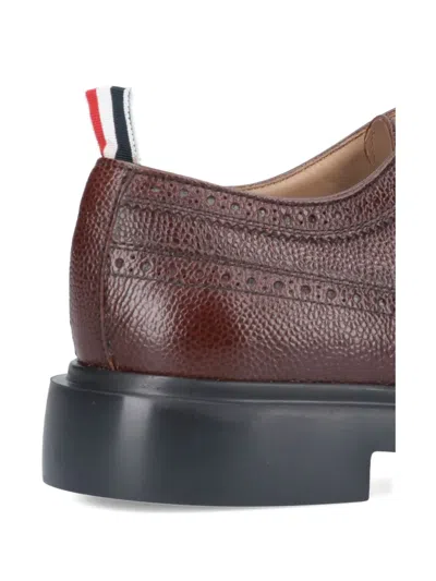 Thom Browne Longwing Round-toe Brogues In Brown