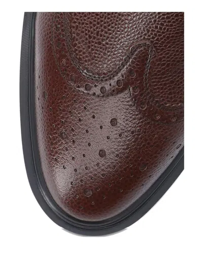 Thom Browne Longwing Round-toe Brogues In Brown