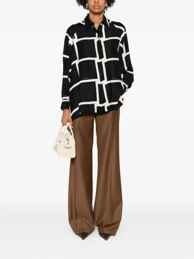 Gianluca Capannolo Button-up Long Sleeve Shirt In Black