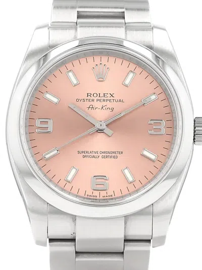 Pre-owned Rolex 2008 Air-king 36mm In Pink
